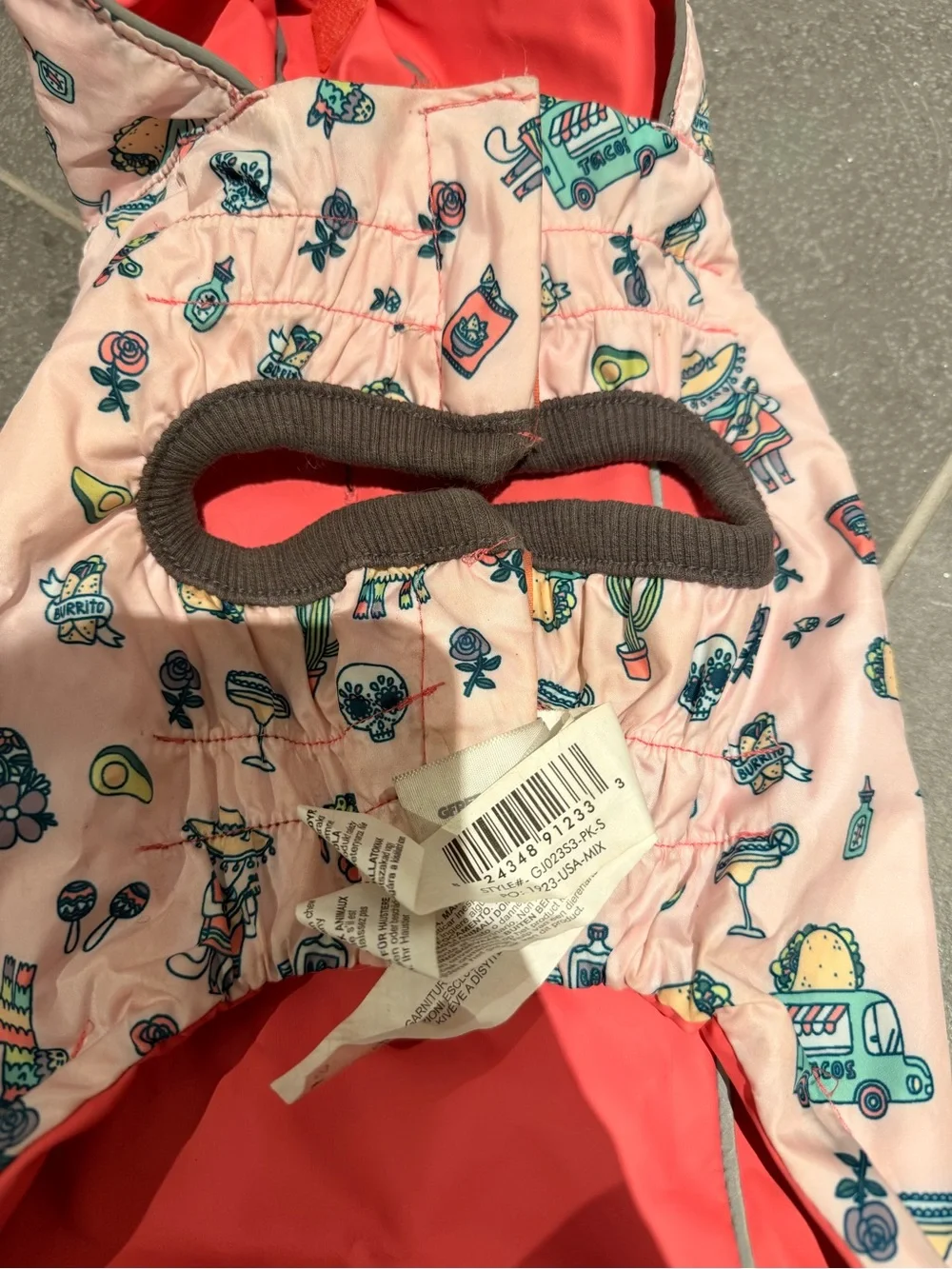 Reversible Dog raincoat